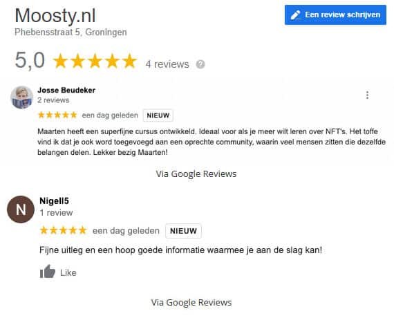 moosty NFT cursus review