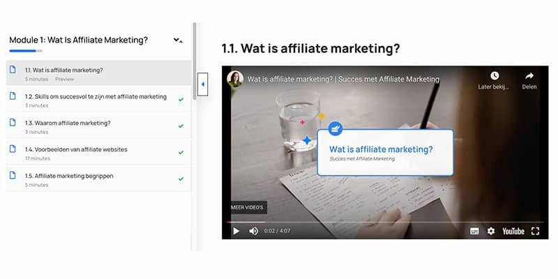 affiliate marketing cursus module 1