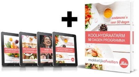 Koolhydraatarm 50 dagen-programma met bonussen